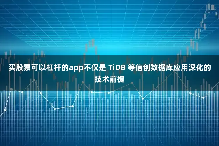买股票可以杠杆的app不仅是 TiDB 等信创数据库应用深化的技术前提
