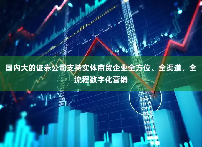 国内大的证券公司支持实体商贸企业全方位、全渠道、全流程数字化营销